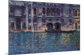 Venice Palazzo Da Mula-Claude Monet-Mounted Poster