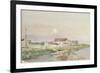 Venice (Pencil & W/C on Paper)-Henri Rouart-Framed Giclee Print