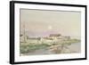 Venice (Pencil & W/C on Paper)-Henri Rouart-Framed Giclee Print