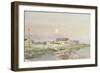 Venice (Pencil & W/C on Paper)-Henri Rouart-Framed Giclee Print