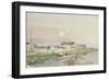 Venice (Pencil & W/C on Paper)-Henri Rouart-Framed Giclee Print