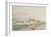 Venice (Pencil & W/C on Paper)-Henri Rouart-Framed Premium Giclee Print