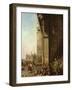 Venice: Piazza Di San Marco and the Colonnade of the Procuratie Nuove, c.1756-Canaletto-Framed Giclee Print