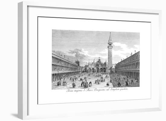 Venice: Piazza San Marco-Antonio Visentini-Framed Giclee Print