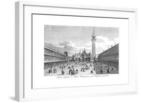 Venice: Piazza San Marco-Antonio Visentini-Framed Giclee Print