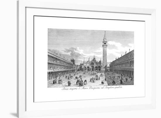 Venice: Piazza San Marco-Antonio Visentini-Framed Giclee Print