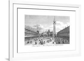 Venice: Piazza San Marco-Antonio Visentini-Framed Giclee Print