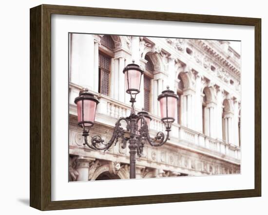 Venice Pink Lanterns I-Sonja Quintero-Framed Photographic Print