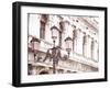 Venice Pink Lanterns I-Sonja Quintero-Framed Photographic Print