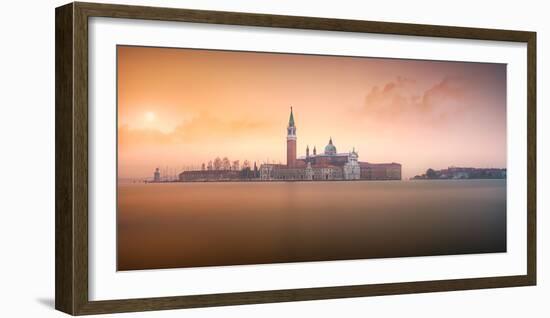 Venice Pink Sunrise-null-Framed Photographic Print