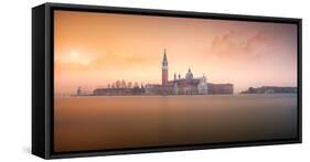 Venice Pink Sunrise-null-Framed Stretched Canvas