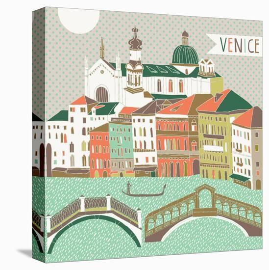 Venice Print Design-Lavandaart-Stretched Canvas