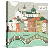 Venice Print Design-Lavandaart-Stretched Canvas