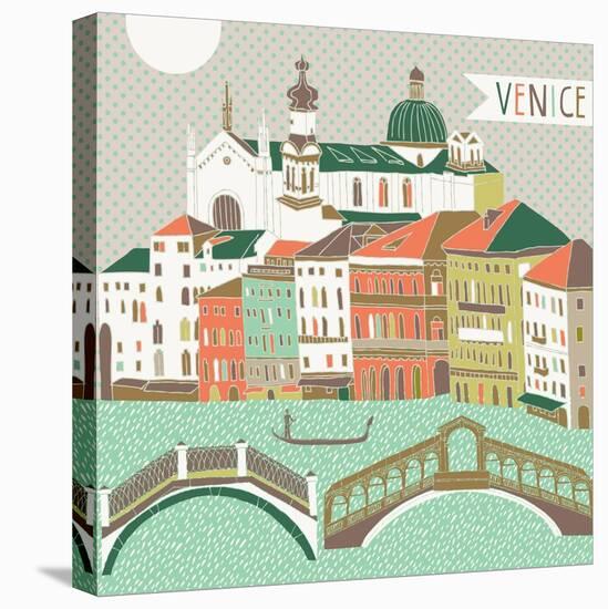 Venice Print Design-Lavandaart-Stretched Canvas