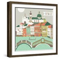 Venice Print Design-Lavandaart-Framed Art Print