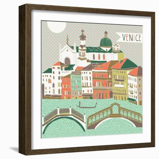 Venice Print Design-Lavandaart-Framed Art Print