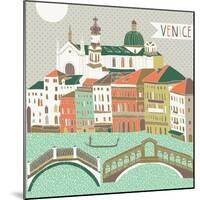 Venice Print Design-Lavandaart-Mounted Art Print