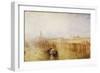 Venice Quay, Ducal Palace-J. M. W. Turner-Framed Giclee Print