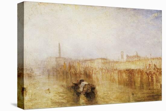 Venice Quay, Ducal Palace-J. M. W. Turner-Stretched Canvas