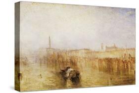 Venice Quay, Ducal Palace-J. M. W. Turner-Stretched Canvas