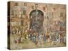 Venice: Riva Degli Schiavone, Castello, 1898-Maurice Brazil Prendergast-Stretched Canvas