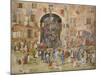 Venice: Riva Degli Schiavone, Castello, 1898-Maurice Brazil Prendergast-Mounted Giclee Print