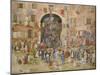 Venice: Riva Degli Schiavone, Castello, 1898-Maurice Brazil Prendergast-Mounted Giclee Print