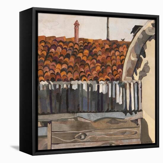 Venice Roof-Christine McKechnie-Framed Stretched Canvas