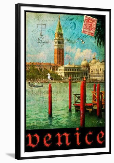 Venice, San Marco, Canale Grande-Chris Vest-Framed Premium Giclee Print