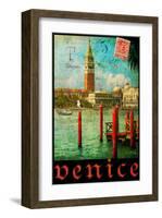 Venice, San Marco, Canale Grande-Chris Vest-Framed Art Print