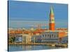 Venice San Marco with Snowcovered Alps II-Markus Bleichner-Stretched Canvas