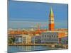Venice San Marco with Snowcovered Alps II-Markus Bleichner-Mounted Art Print
