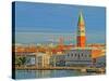 Venice San Marco with Snowcovered Alps II-Markus Bleichner-Stretched Canvas