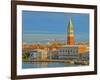 Venice San Marco with Snowcovered Alps II-Markus Bleichner-Framed Art Print