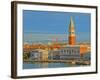 Venice San Marco with Snowcovered Alps II-Markus Bleichner-Framed Art Print