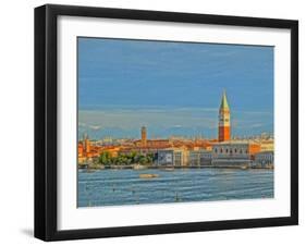 Venice San Marco with Snowcovered Alps III-Markus Bleichner-Framed Art Print