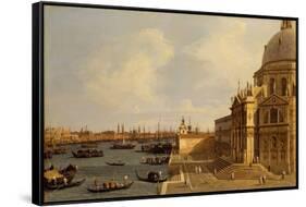 Venice: Santa Maria della Salute, c.1740-Canaletto-Framed Stretched Canvas