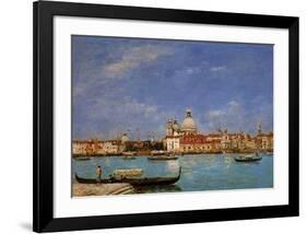 Venice/santa Maria Della Salute From...-Eugène Boudin-Framed Art Print