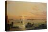 Venice Seen from the Lido-Friedrich Nerly-Stretched Canvas