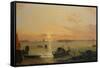 Venice Seen from the Lido-Friedrich Nerly-Framed Stretched Canvas