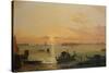 Venice Seen from the Lido-Friedrich Nerly-Stretched Canvas