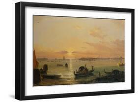 Venice Seen from the Lido-Friedrich Nerly-Framed Giclee Print