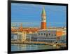 Venice Serenissima with St Mark Square and Alps-Markus Bleichner-Framed Art Print