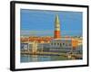 Venice Serenissima with St Mark Square and Alps-Markus Bleichner-Framed Art Print