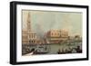 Venice, Showing Doge's Palace and Saint Mark's Square, Italy-Canaletto-Framed Giclee Print