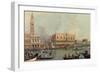 Venice, Showing Doge's Palace and Saint Mark's Square, Italy-Canaletto-Framed Giclee Print