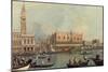 Venice, Showing Doge's Palace and Saint Mark's Square, Italy-Canaletto-Mounted Giclee Print