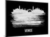 Venice Skyline Brush Stroke - White-NaxArt-Mounted Art Print