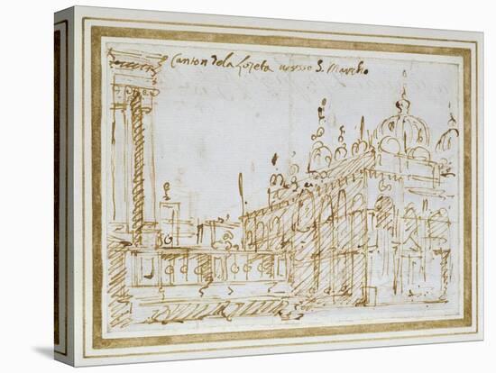 Venice: St Mark's and the Loggetta-Canaletto-Stretched Canvas