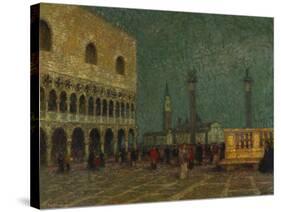 Venice, St. Mark's Square; Venise, La Place St. Marc-Henri Eugene Augustin Le Sidaner-Stretched Canvas